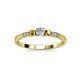 3 - Tresu Diamond and Citrine Three Stone Ring  