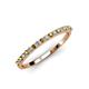 3 - Iskra 1.50 mm Round Citrine and Diamond 18 Stone Wedding Band 