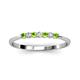 2 - Reina 2.30 mm Peridot and Diamond 7 Stone Wedding Band 