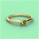 2 - Solus Round Peridot Solitaire Engagement Ring  