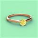 2 - Solus Round Yellow Sapphire Solitaire Engagement Ring  
