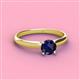2 - Solus Round Blue Sapphire Solitaire Engagement Ring  