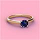 2 - Solus Round Blue Sapphire Solitaire Engagement Ring  