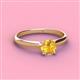 2 - Solus Round Citrine Solitaire Engagement Ring  