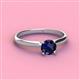 2 - Solus Round Blue Sapphire Solitaire Engagement Ring  