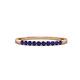 3 - Clara 1.80 mm Blue Sapphire 10 Stone Wedding Band 