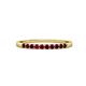 3 - Clara 1.80 mm Ruby 10 Stone Wedding Band 
