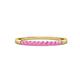 3 - Clara 1.80 mm Pink Sapphire 10 Stone Wedding Band 