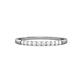 3 - Clara 1.80 mm White Sapphire 10 Stone Wedding Band 