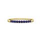 3 - Clara 2.00 mm Blue Sapphire 10 Stone Wedding Band 