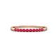 3 - Clara 2.00 mm Ruby 10 Stone Wedding Band 