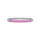 3 - Clara 2.00 mm Pink Sapphire 10 Stone Wedding Band 
