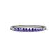 3 - Clara 2.00 mm Iolite 10 Stone Wedding Band 