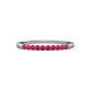3 - Clara 2.00 mm Ruby 10 Stone Wedding Band 