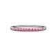 3 - Clara 2.00 mm Pink Tourmaline 10 Stone Wedding Band 