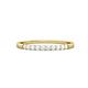 3 - Clara 2.00 mm White Sapphire 10 Stone Wedding Band 