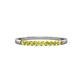 3 - Clara 2.00 mm Yellow Diamond 10 Stone Wedding Band 