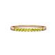 3 - Clara 2.00 mm Yellow Diamond 10 Stone Wedding Band 