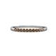 3 - Clara 2.00 mm Smoky Quartz 10 Stone Wedding Band 