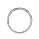 5 - Clara 2.00 mm Iolite 10 Stone Wedding Band 