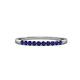 3 - Clara 2.00 mm Blue Sapphire 10 Stone Wedding Band 