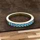 3 - Kathiryn 2.00 mm Blue Topaz 11 Stone Wedding Band 