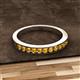 3 - Kathiryn 2.00 mm Citrine 11 Stone Wedding Band 