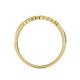 5 - Clara 1.80 mm Yellow and White Diamond 10 Stone Wedding Band 