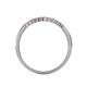 5 - Clara 1.80 mm Pink Tourmaline and Diamond 10 Stone Wedding Band 