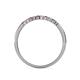 5 - Clara 1.80 mm Ruby and Diamond 10 Stone Wedding Band 