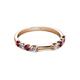 4 - Alicia 2.60 mm Ruby and Diamond 8 Stone Wedding Band 