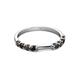 3 - Alicia 2.60 mm Smoky Quartz and Black Diamond Wedding Band 