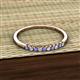 2 - Emlynn 2.00 mm Tanzanite and Diamond 10 Stone Wedding Band 