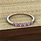 2 - Emlynn 2.00 mm Amethyst and Diamond 10 Stone Wedding Band 