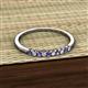 2 - Emlynn 2.00 mm Iolite and Diamond 10 Stone Wedding Band 
