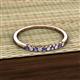 2 - Emlynn 2.00 mm Iolite and Diamond 10 Stone Wedding Band 