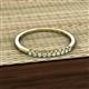 2 - Emlynn 2.00 mm Peridot and Diamond 10 Stone Wedding Band 