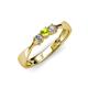 3 - Rylai Peridot and Diamond Three Stone Engagement Ring 