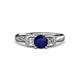 3 - Erela Signature Three Stone with Side Diamond Engagement Ring 