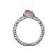 5 - Cora Signature Halo Engagement Ring 