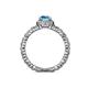 5 - Cora Signature Halo Engagement Ring 