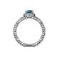 5 - Cora Signature Halo Engagement Ring 