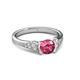 3 - Alana Signature Pink Tourmaline and Diamond Engagement Ring 