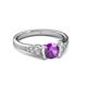 3 - Alana Signature Amethyst and Diamond Engagement Ring 