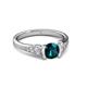 3 - Alana Signature Blue and White Diamond Engagement Ring 