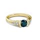 3 - Alana Signature London Blue Topaz and Diamond Engagement Ring 