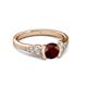3 - Alana Signature Red Garnet and Diamond Engagement Ring 