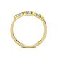 4 - Fiala 2.70 mm Yellow Sapphire and Diamond 7 Stone Wedding Band 