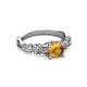 3 - Carina Signature Citrine and Diamond Engagement Ring 