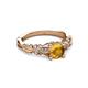 3 - Carina Signature Citrine and Diamond Engagement Ring 